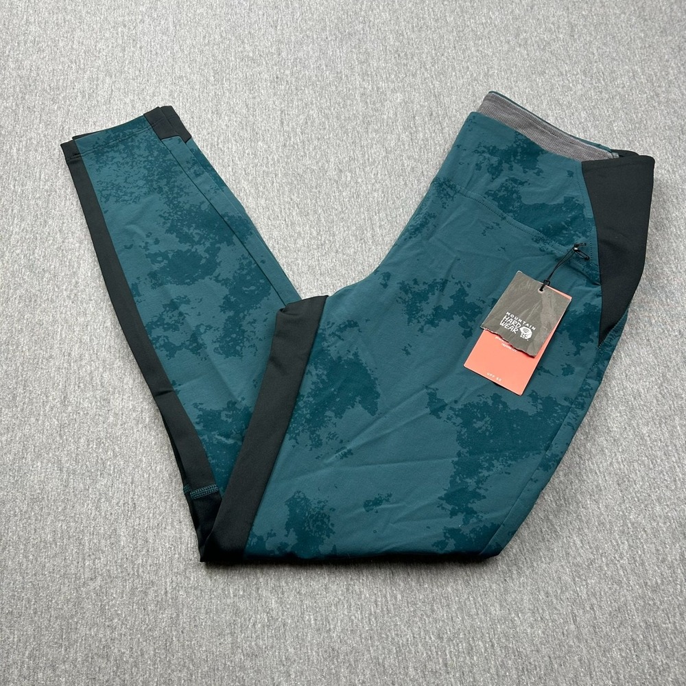Mountain Hardwear Chockstone Tight Pants Womens Small Green Black PullOn Stretch